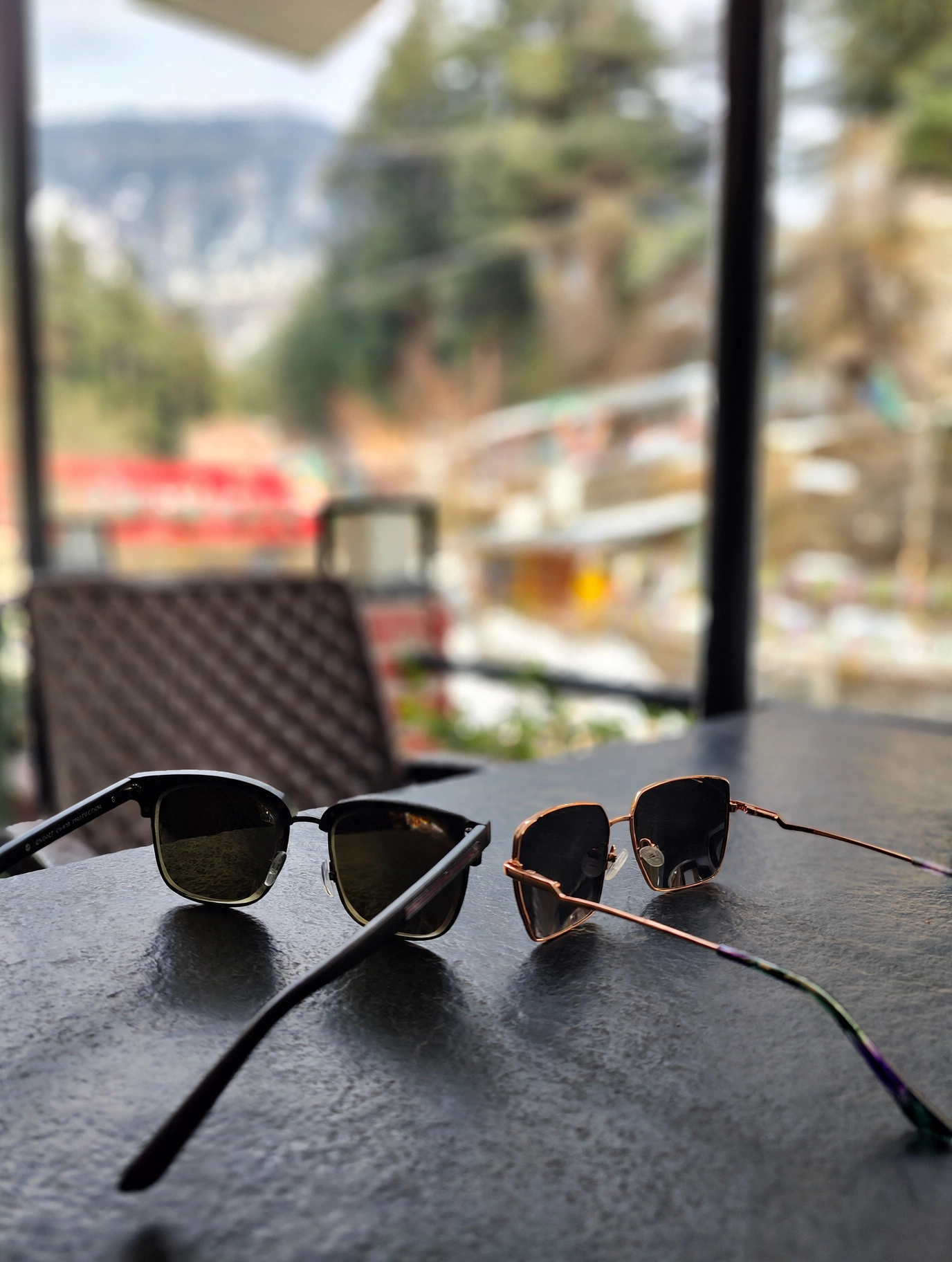 Prerna enjoying a slow morning on a Darjeeling balcony