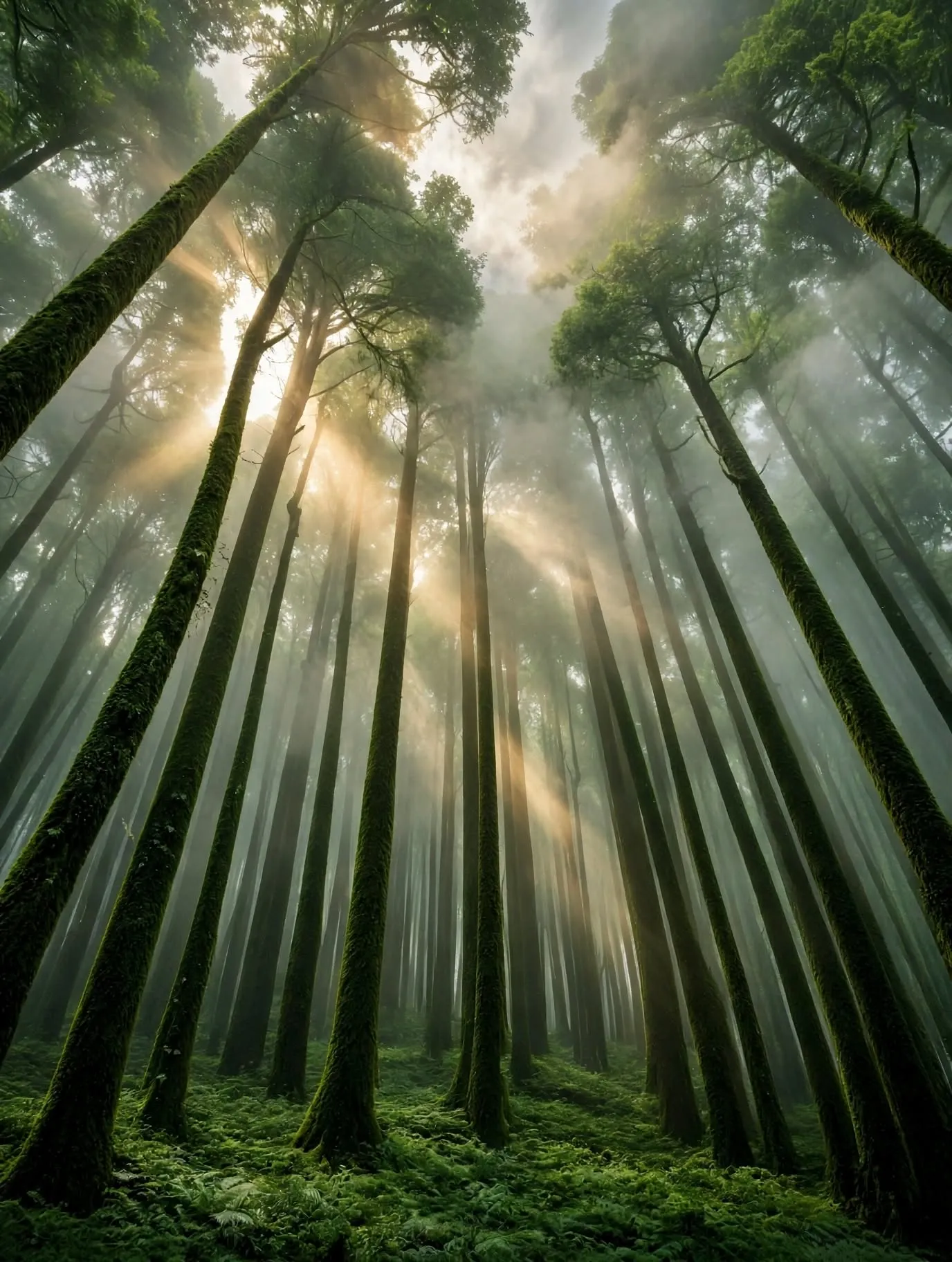 Mystical forest cathedral